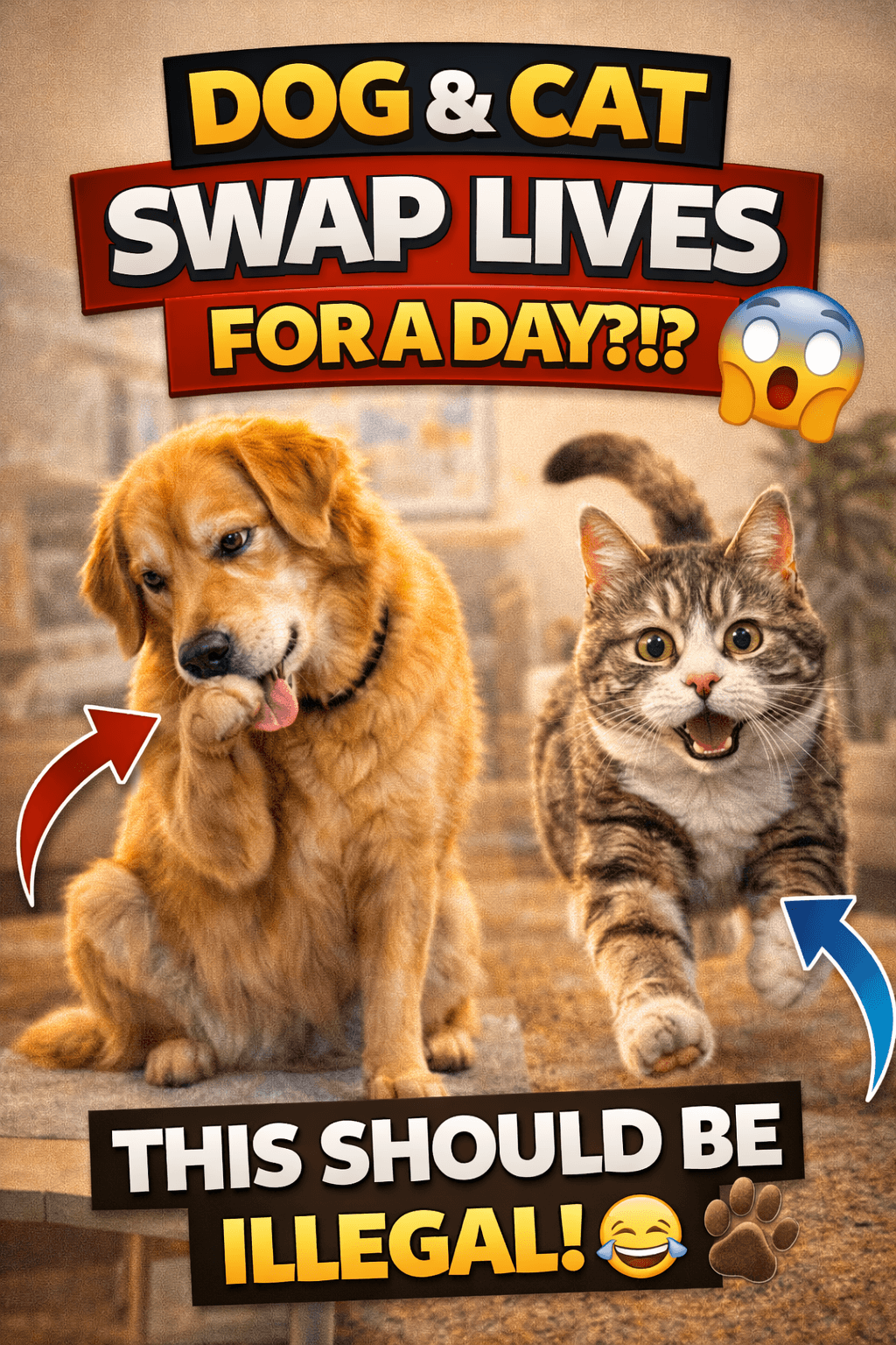 What If Your Dog and Cat Switched Lives?