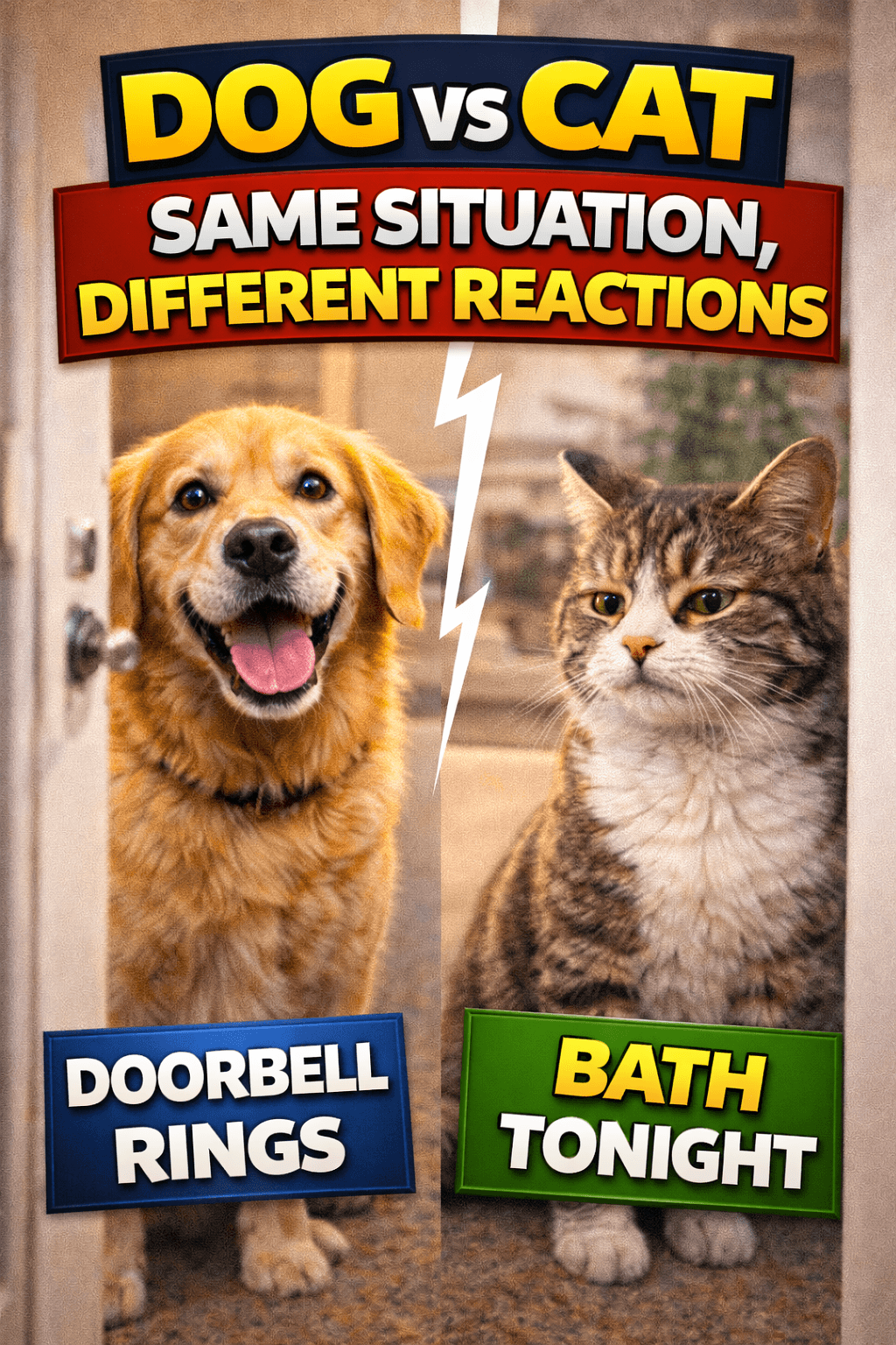 Dog vs Cat: Same Situation, Totally Different Reactions π
πΆπ±